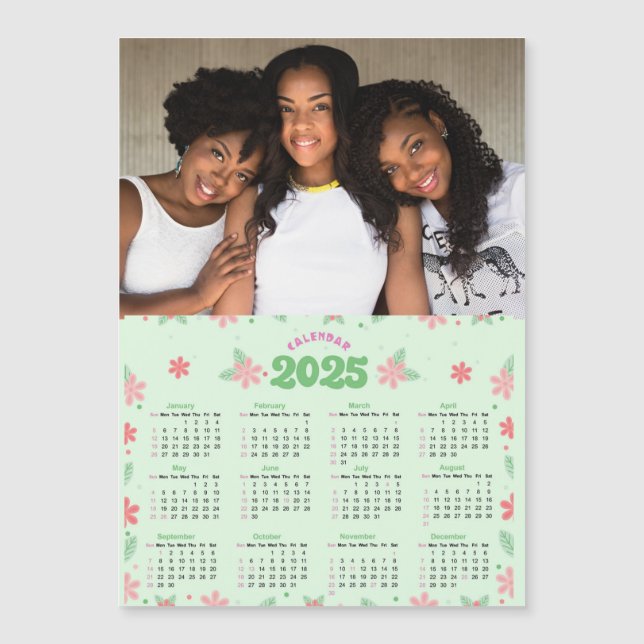 personalisierter Kalender 2025 Magnetkarte (Vorderseite)