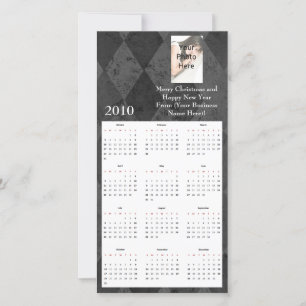 Personalisierter Kalender der Fotokarte Feiertagskarte