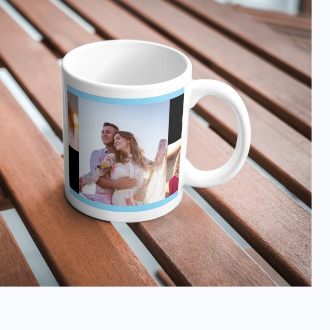 personalisierter, kalter, lebhafter Valentinstag Zweifarbige Tasse (personalised vivid bold valentine`sday gift mog)