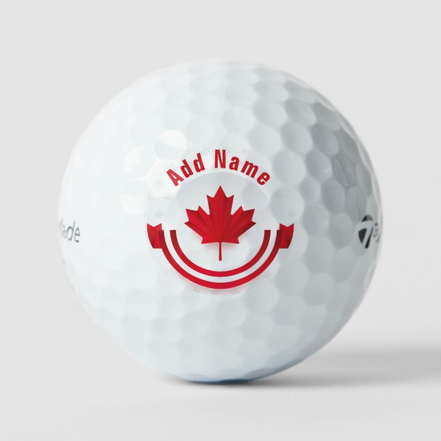Personalisierter kanadischer Taylor Made TP5 Golfb Golfball (Vorderseite)