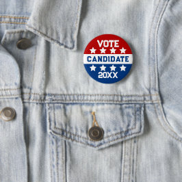 Personalisierter Kandidat für die Wahl Button
