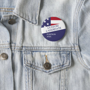 Personalisierter Kandidat für die Wahl Button