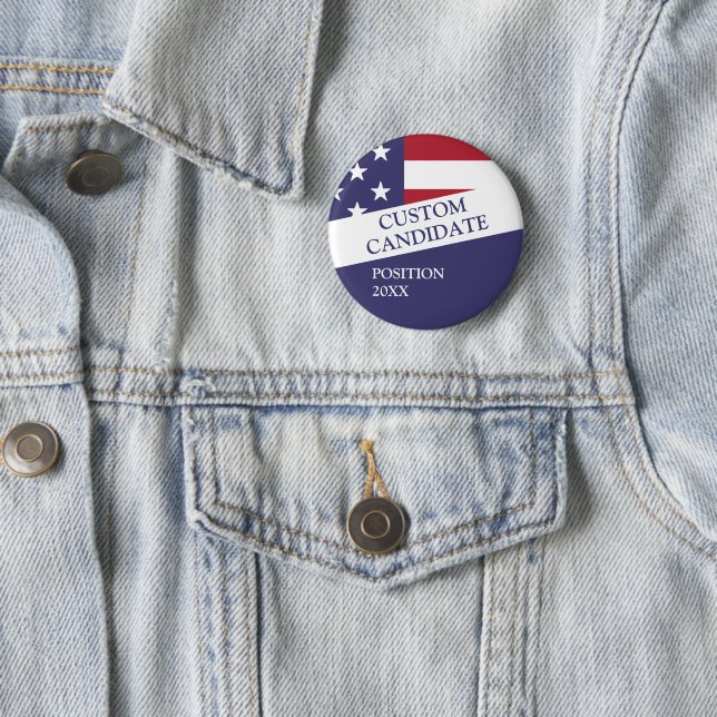 Personalisierter Kandidat für die Wahl Button (Beispiel)