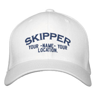 Personalisierter Kapitän-Seeart-Hut Bestickte Kappe