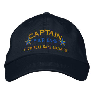 Personalisierter Kapitän Stars Ball Cap Stickerei Bestickte Kappe