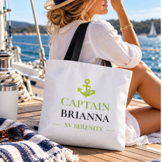 Personalisierter Kapitänsname & Bootsname Nautical