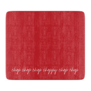 Personalisierter Kardinal Rot Schneidebrett