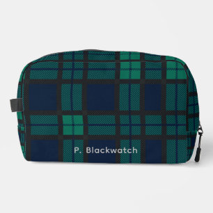 Personalisierter Karierter Clan Black Watch Tartan Waschbeutel