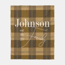 Personalisierter Karierter Familienname