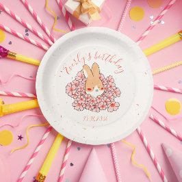 Personalisierter Karton‑Teller zum Geburtstag Hase Pappteller