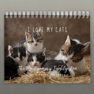 Personalisierter Katzenliebhaber 2026 Foto Kalender