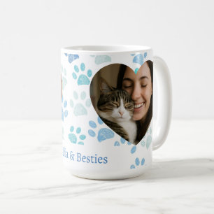 Personalisierter Katzenliebhaber-Herz-Foto-Kaffeeb Kaffeetasse