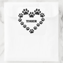 Personalisierter Katzenpflaster Print Square Shape