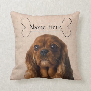 Personalisierter Kavalier König Charles Spaniel H Kissen