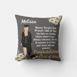 Personalisierter Keepake-Abschluss Kissen