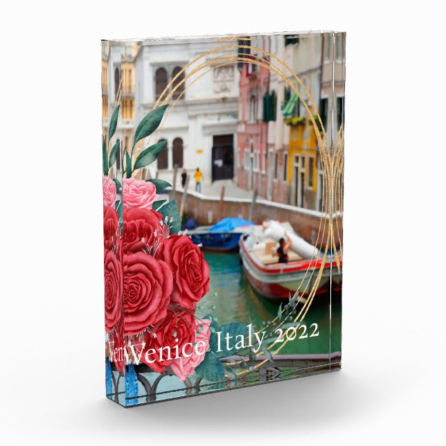 Personalisierter Keepake Acrylklotz-Foto Fotoblock (Links)