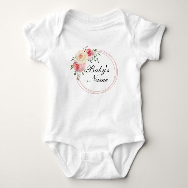 Personalisierter Keepake Baby Name Baby Bodysuit Strampler (Vorderseite)