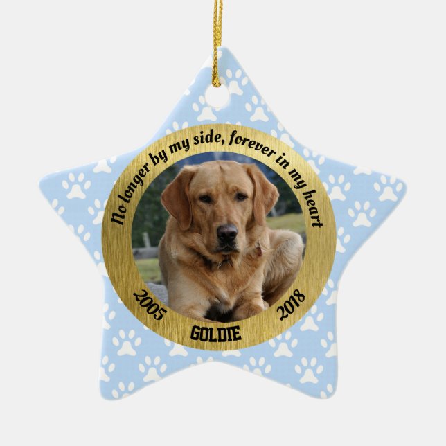 Personalisierter Keramik Ornament (Vorne)