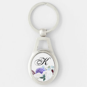 Personalisierter Key Chain Lavender Hibisken auf W Schlüsselanhänger