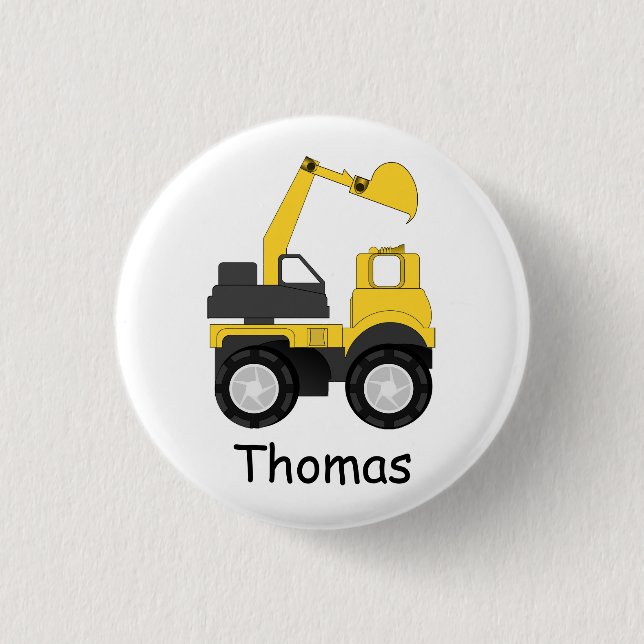 Personalisierter Kinder-Little Digger Button (Vorderseite)