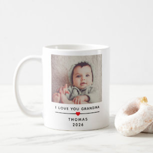 Personalisierter Kinderfotomug für Oma mit Namen Kaffeetasse