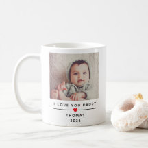 Personalisierter Kinderfotomug für Papa mit Namen