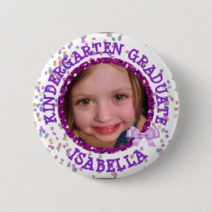 Personalisierter Kindergarten-Absolvent-Foto-Knopf Button