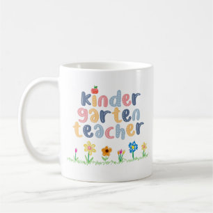 Personalisierter Kindergarten Lehrer Name der Blau Kaffeetasse