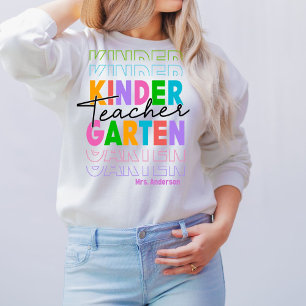 Personalisierter Kindergartenlehrer Sweatshirt