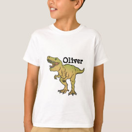 Personalisierter Kindergeburtstag T-REX Dinosaurie T-Shirt