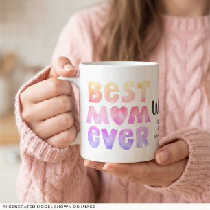 Personalisierter Kindername Beste Mama überhaupt M Kaffeetasse