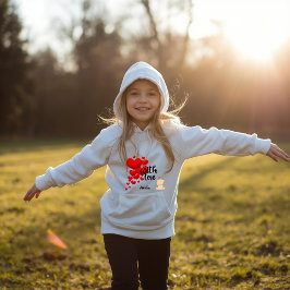 Personalisierter Kinderpullover mit Hoodie und Lie