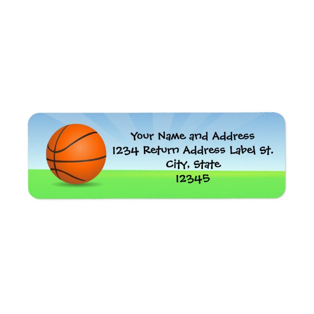 Personalisierter Kindersport Basketball Sonntag (Vorne)