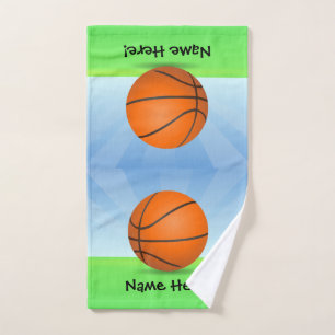 Personalisierter Kindersport Basketball Sonntag Handtuch