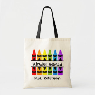 Personalisierter KinderSquad Crayon Teacher Tote B Tragetasche