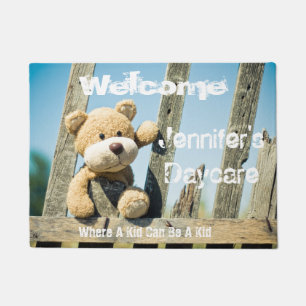 Personalisierter Kindertagesstätten-rustikaler Fußmatte