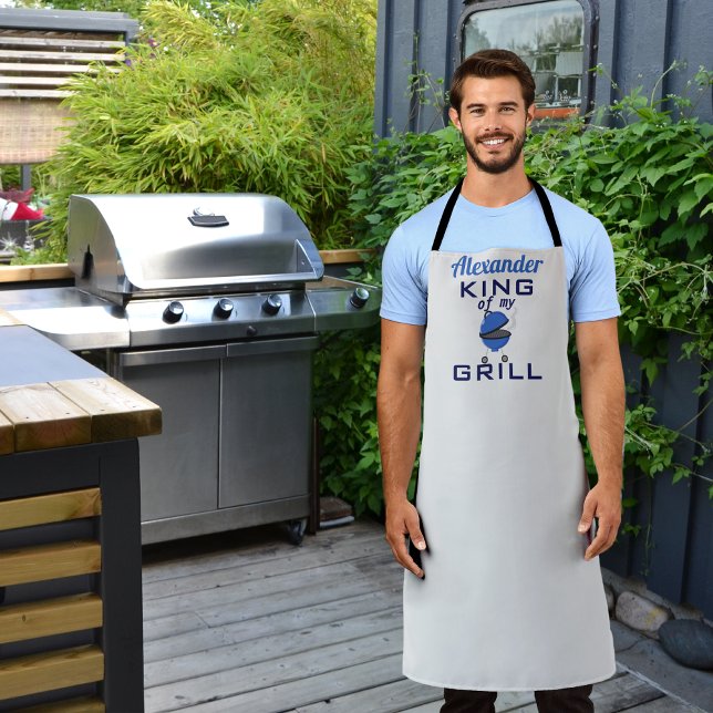 Personalisierter King of My Grill All-Over-Print-S Schürze (Von Creator hochgeladen)
