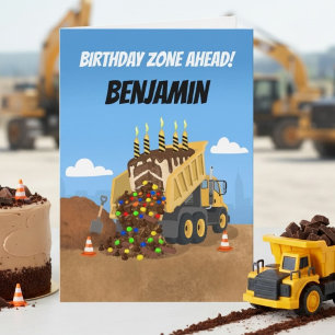 Personalisierter Kipper-Geburtstag  Karte