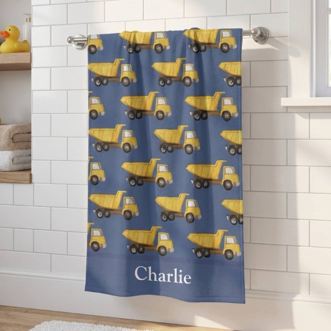 Personalisierter Kipper Kinder Badehandtuch (Von Creator hochgeladen)