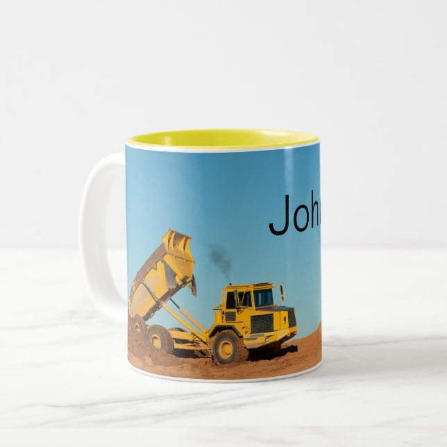 Personalisierter Kipper Zweifarbige Tasse (Vorderseite Links)