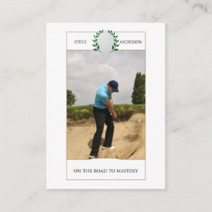 Personalisierter klassischer Golfclub-Name Visite Visitenkarte