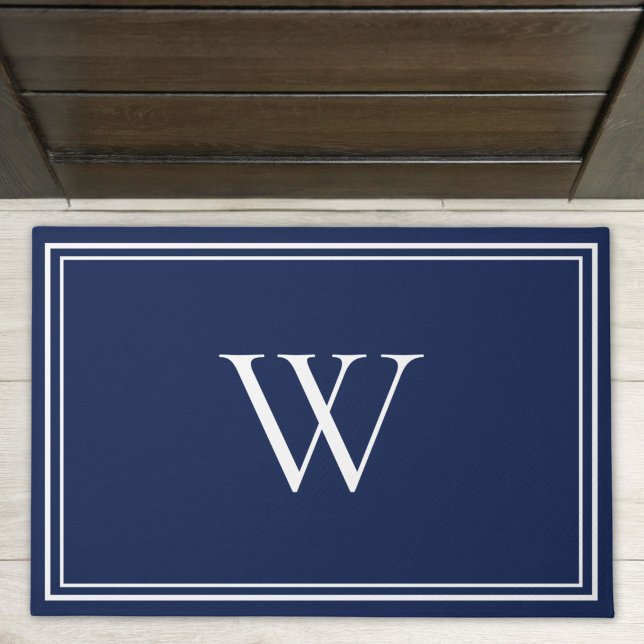 Personalisierter klassischer Monogramm-Initial-Nam Fußmatte (Von Creator hochgeladen)