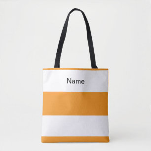 Personalisierter Klassischer Orange + Weiße Streif