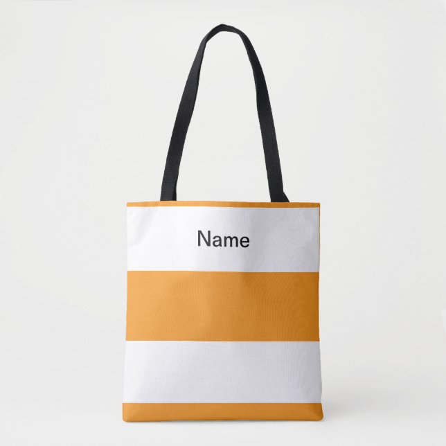 Personalisierter Klassischer Orange + Weiße Streif (Vorderseite)