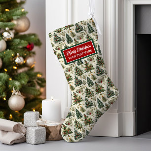 Personalisierter klassischer Weihnachtsmann Strump Großer Weihnachtsstrumpf