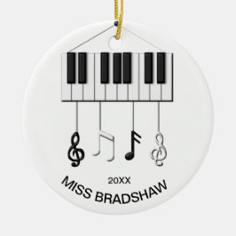 Personalisierter Klavierlehrer Ornament