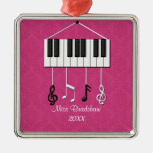 Personalisierter Klavierlehrer Ornament