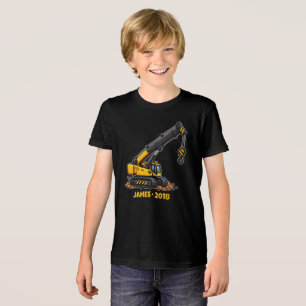 Personalisierter kleiner Kranich Tri-Blend Shirt