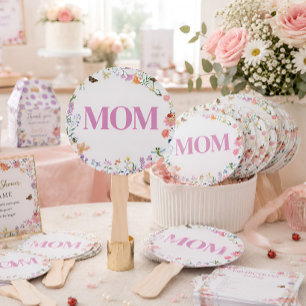 Personalisierter kleiner Love Bug Baby Shower Hand Fächer