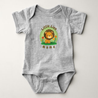 Personalisierter kleiner Löwe Baby Strampler